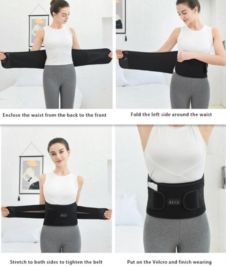 5V Heating Waist Belt Far Infrared Electric Waist Heating Pad CE RoHS