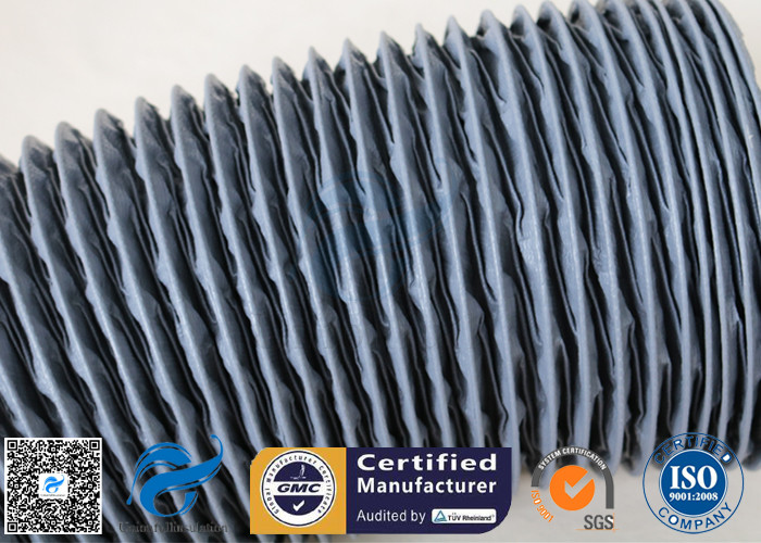 260℃ 150MM PVC Coated Fiberglass Flexible Air Ducting Fabric Fire Resistant
