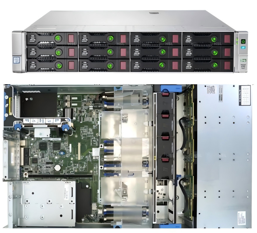 Data Storage 12SFF HPE Proliant DL380 Gen9 Server 2U Rack 500W-1400W