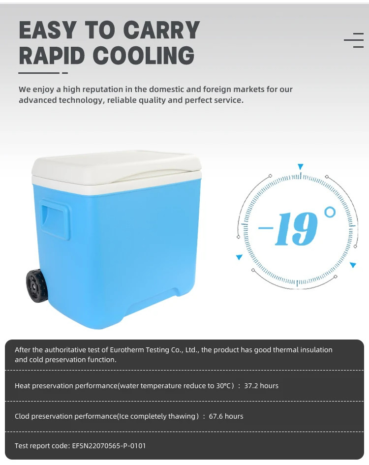 Fishing BBQ Ice Cooler Box PU Foam Insulation For Camping