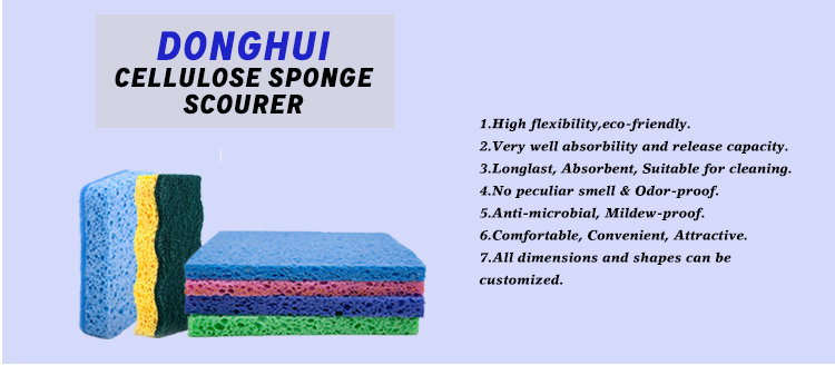 Highly Absorbent Compressed Cellulose Sponge Sheet Custom Natural Cellulose Sponge