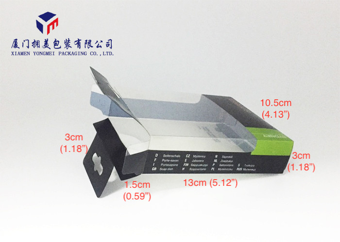 Hard Plastic Box Packaging Clear PET Folding Boxes Clear Window On Front Side