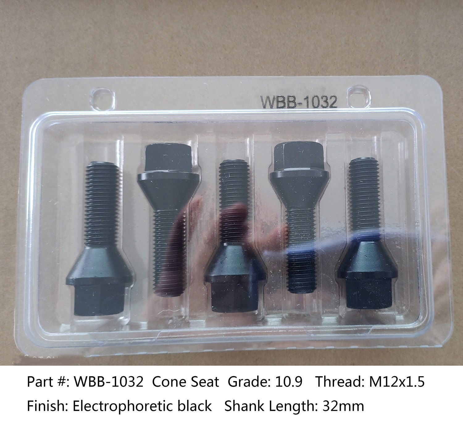 Black Grade 10.9 M14x1.25 Extended Lug Bolts Shank 46mm For BMW F Chassis G Chassis & Mini