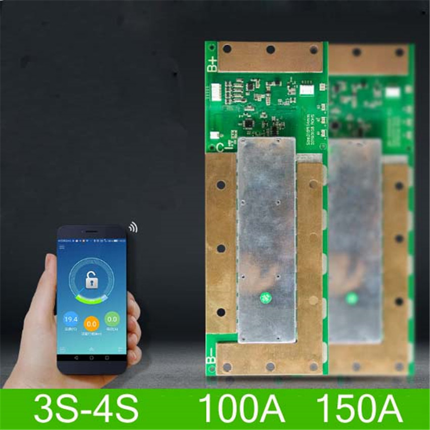 100A 150A Smart BMS System 3.7V 3.2V With UART Communication