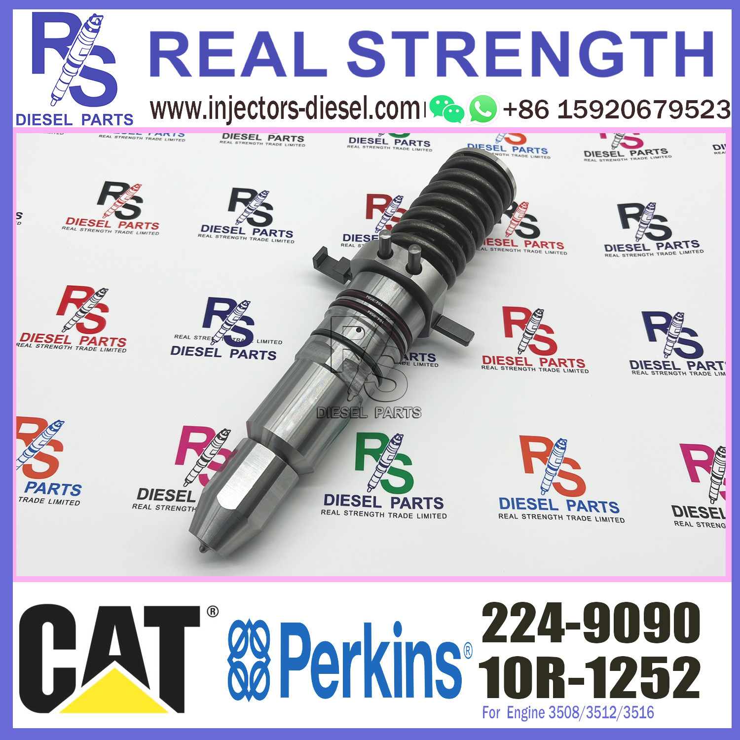 224-9090 EUI Diesel Injectors 10R1252 For Caterpillar 3606 3608 3612 3616