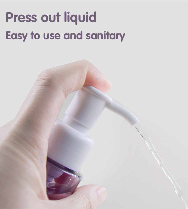 PCR 100ml PET Makeup Cleansing Oil Pump Bottle Cosmetic Cleanser Packaging
