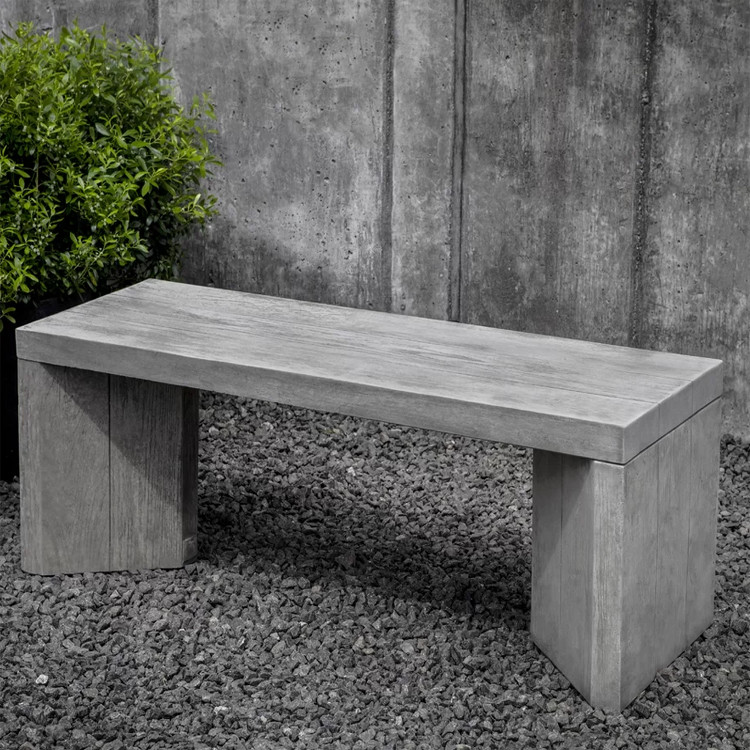 Matte Surface GRC Concrete Table Top Rectangular Concrete Table Bench Furniture