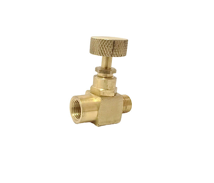 High Pressure Brass Needle Valve 1/2 NPT Male X 1/2 NPT Female