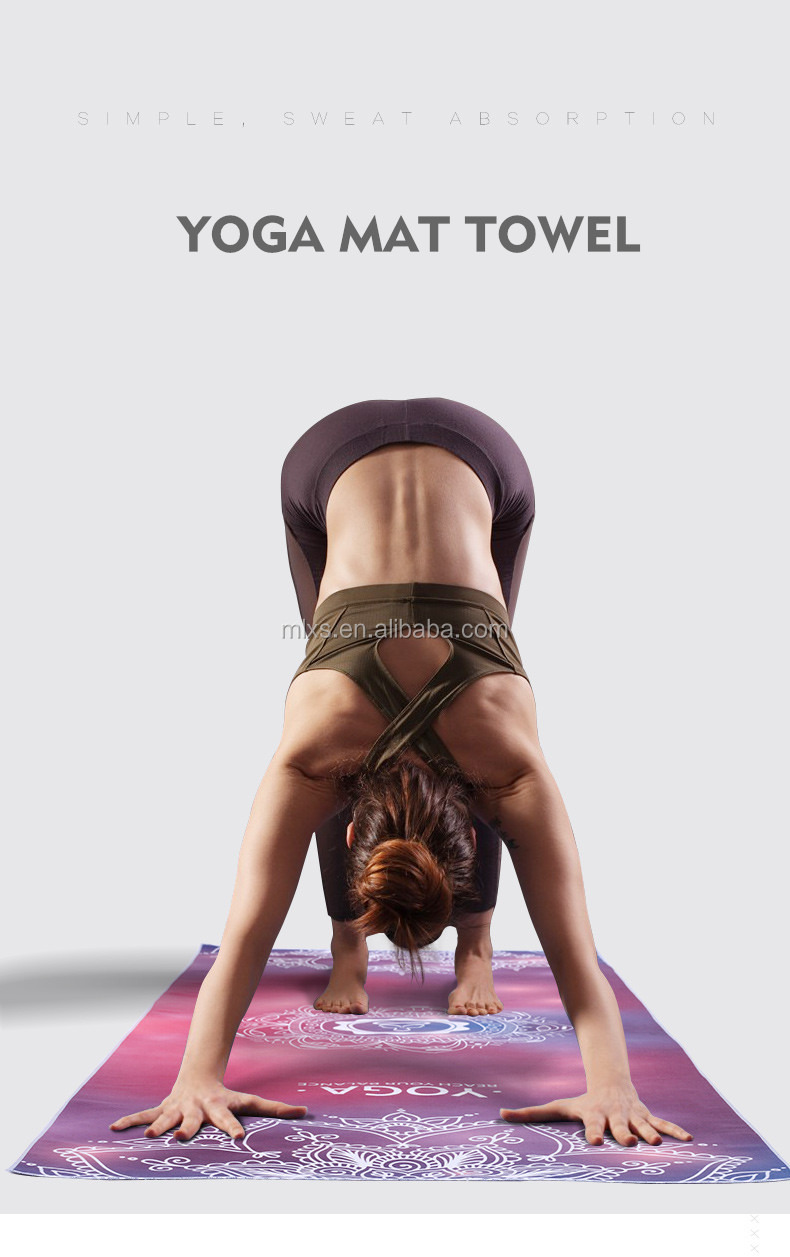 Luming YM-018  Yoga Mat  Luxury Sweat-Grip Mat Towel Combo  Eco-Friendly Natural Rubber  Best for Yoga, Pilates, Exercise
