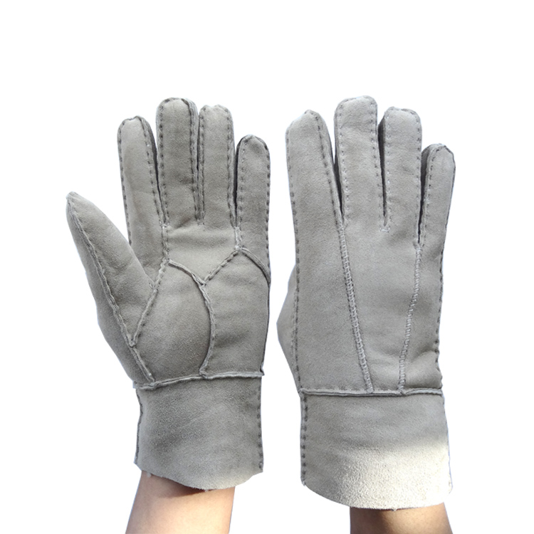 Cheap warm Australia shearling sheepskin Merino curly gloves women mitten gloves in winter