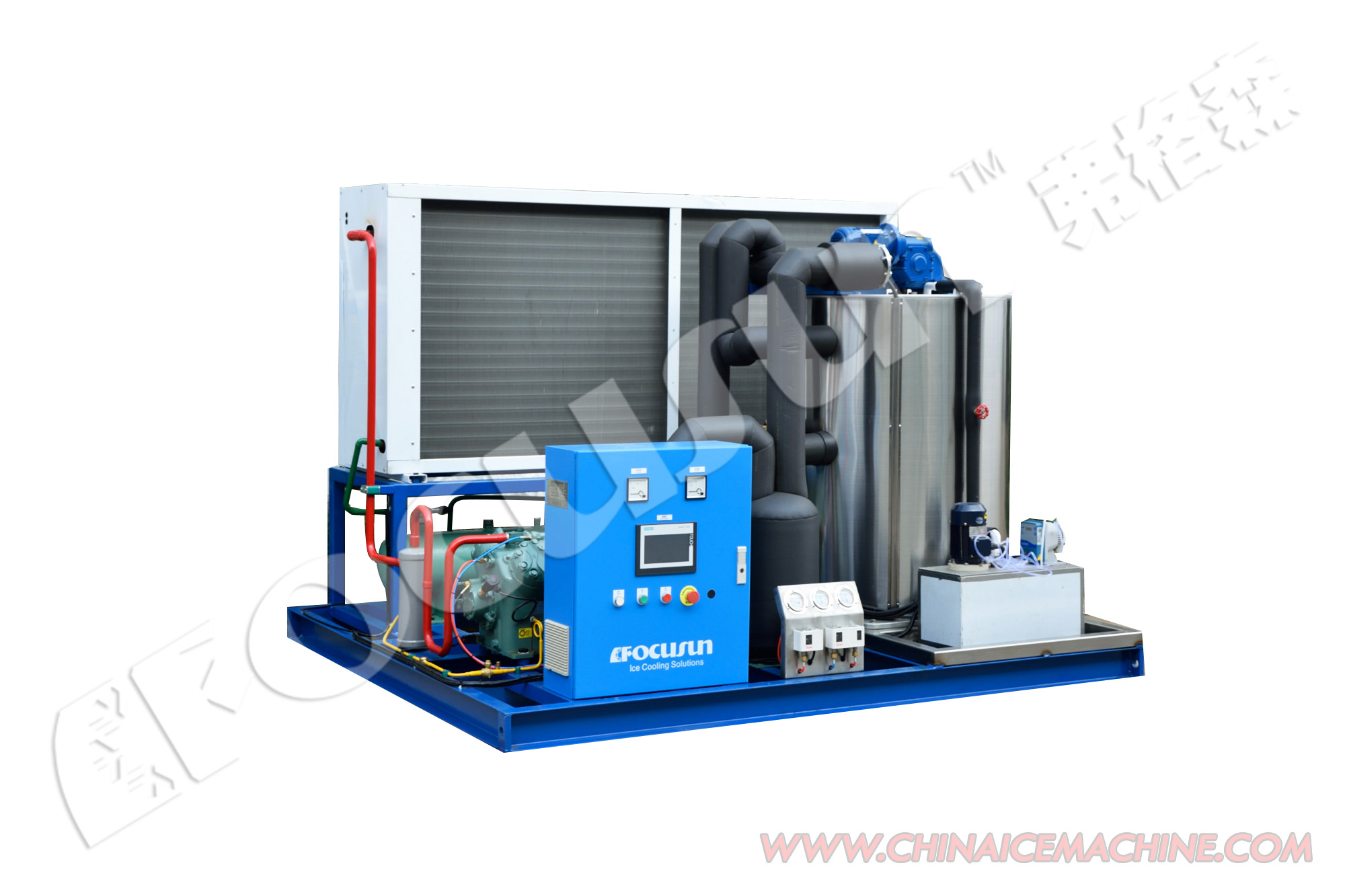 Focusun 10ton Flake Ice Machine for Cooling Fresh Water at Affordable