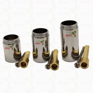 Brass / Chrome Plated Valve Stem Extension Sleeve Cartridge Extension Customized