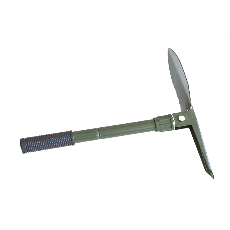 Powder Coated Camping Shovel Multi Function Small Size Foldable Emergency Shovel CS100