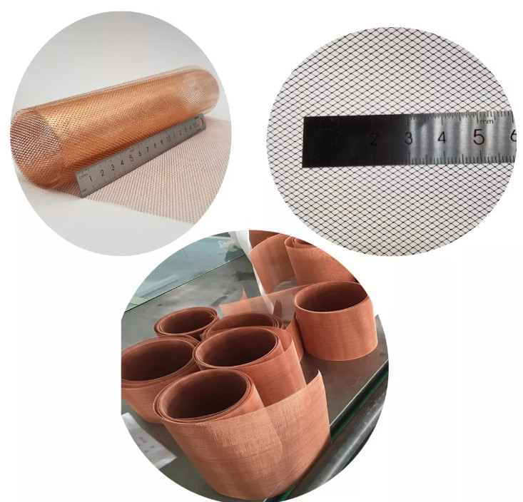 180 200 250 100 % Pure Copper Woven Wire Mesh Ultra Thin