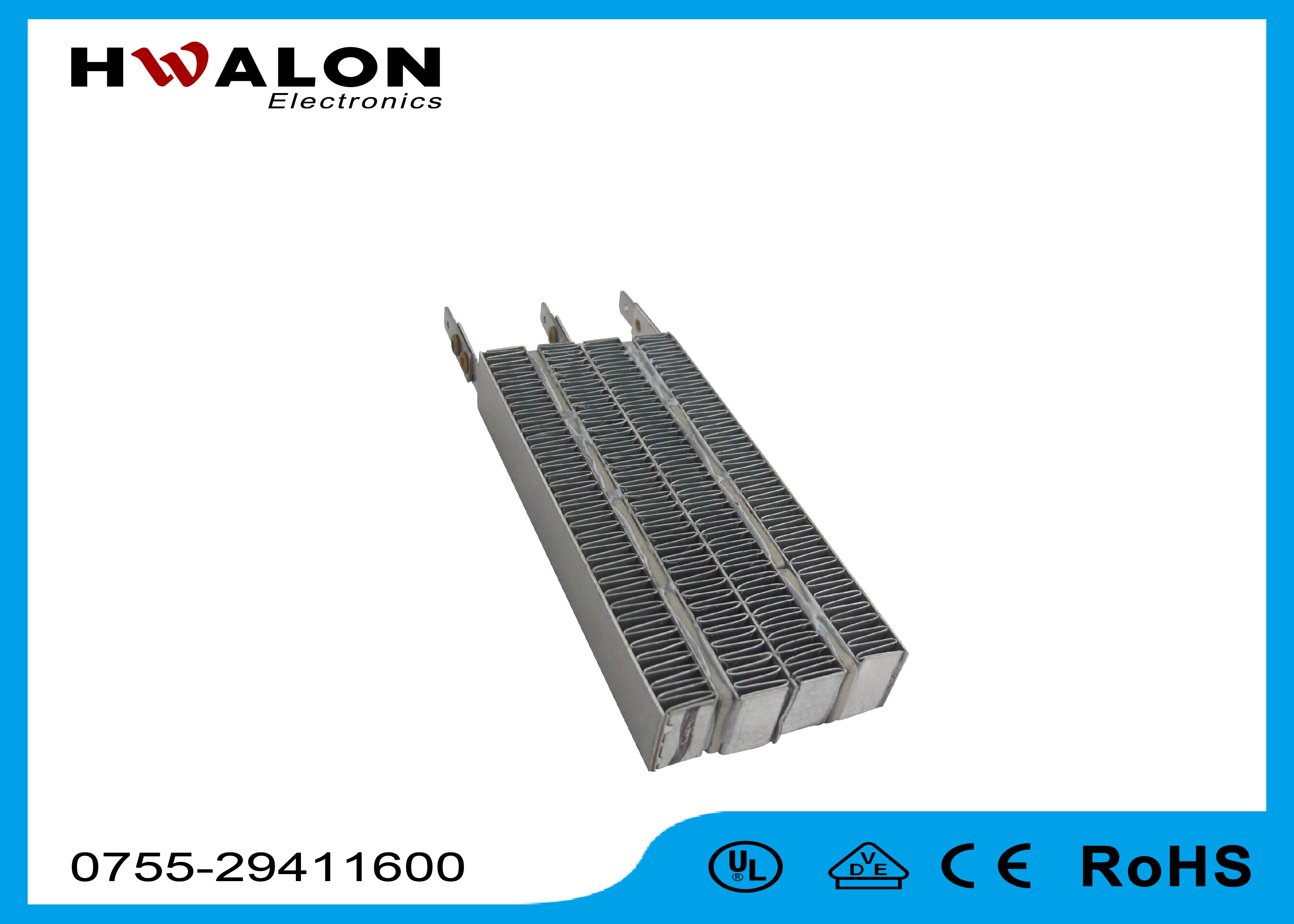 Air Conditioning Ceramic PTC Heater Element Customized RoHS Certification