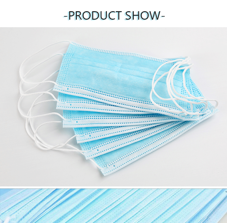 Personal Safety Antibacterial Face Mask Disposable Non Woven Face Mask