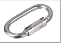 High load bearing professional rock climbing safety Self-Locking Steel Carabine ISURE MARINE