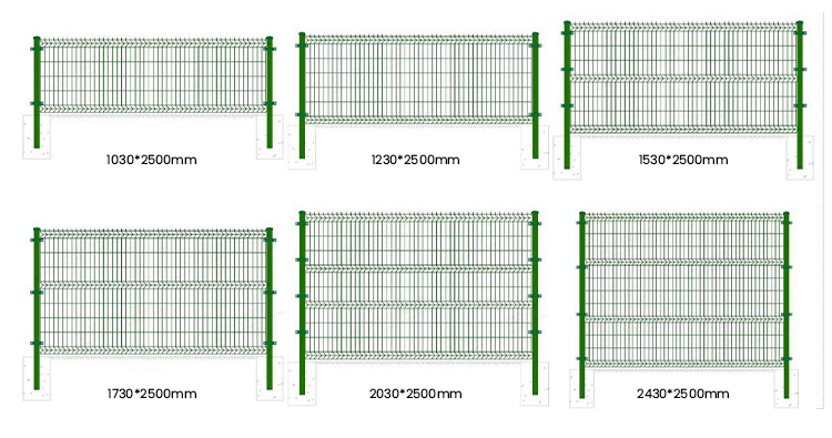 Low Carbon Steel Wire Hot Dipped Galvanized 3D Curved Fence for Garden and Arena Sale