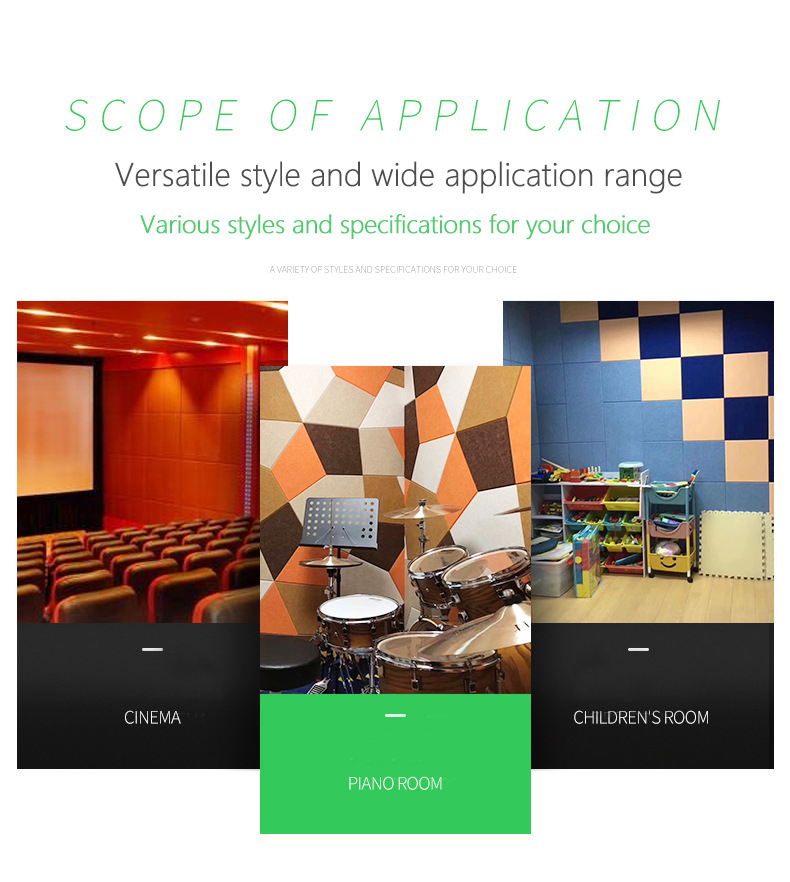 Acoustic Foam Diffuser Panels Highly Effective Sound Absorption For Home Wall Decor
