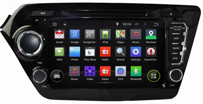 Ouchuangbo Car GPS Sat Nav 3G Wifi Touch Screen for Kia K2 /RIO 2011-2012 DVD Radio Bluetooth SWC OCB-8044D