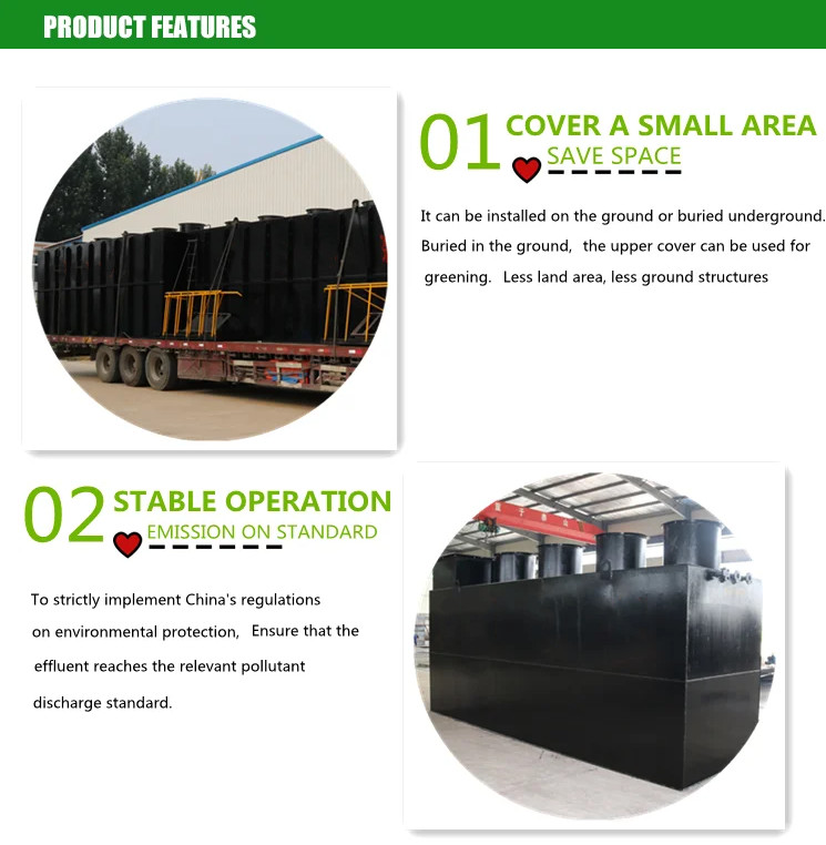 Aquaculture Wastewater Integrated Sewage Treatment Equipment Anti Corrosion
