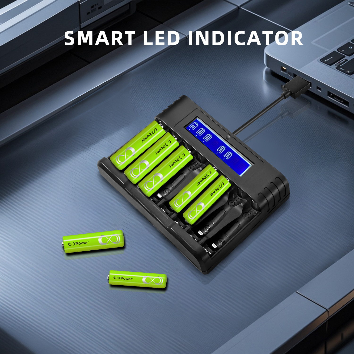Multifunctional Smart LED Battery Charger For NIMH AA/AAA Rechargeable Batteries