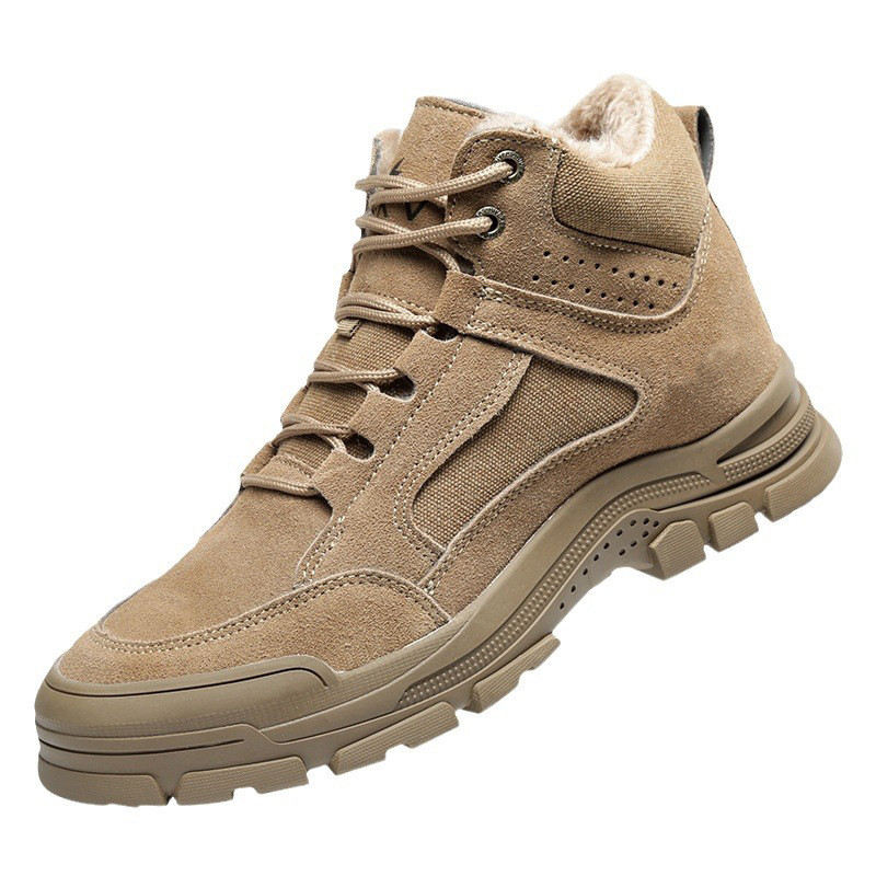 Unisex Electrical Safety Shoes Yellow Plastic Steel Toe Shoes Durable 6KV