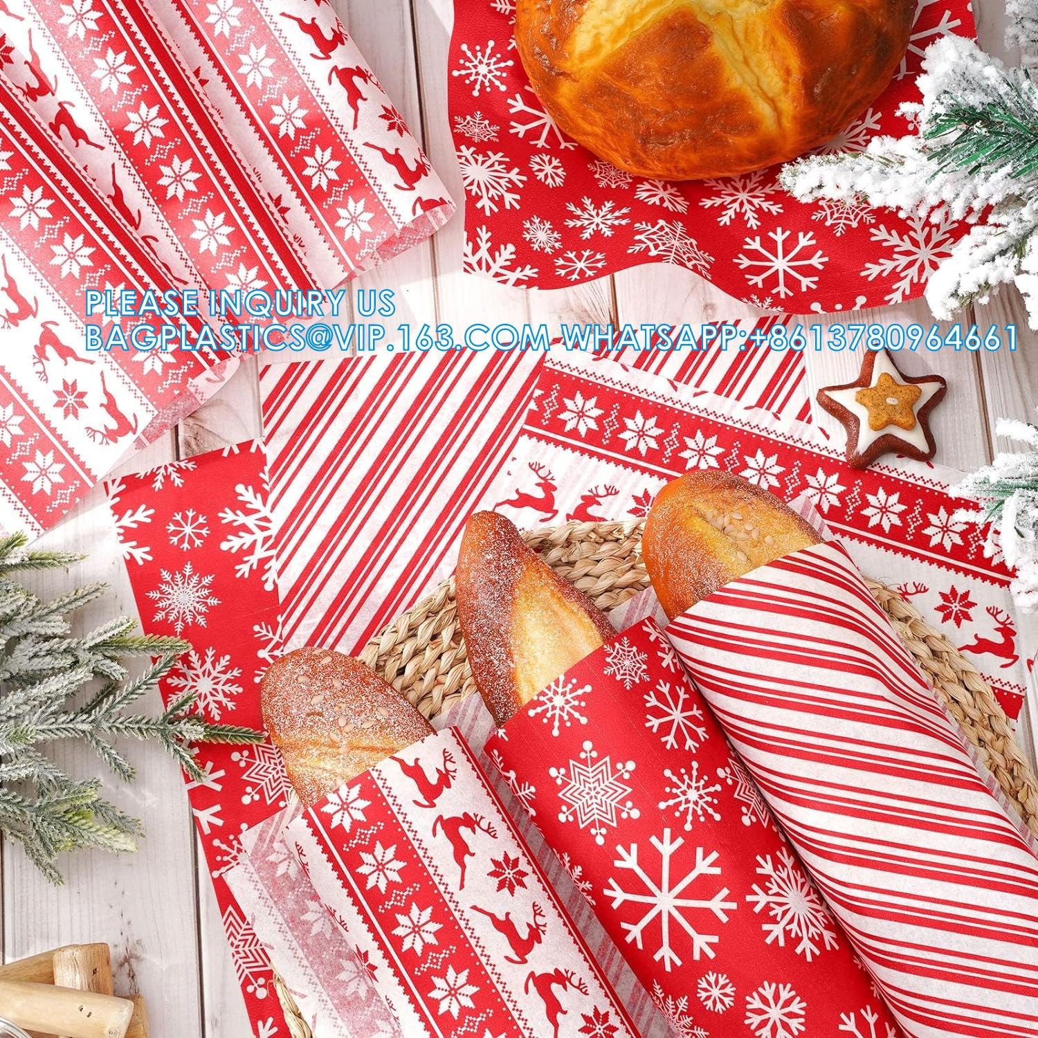 White Waxed Deli Paper Sheets 12 * 12 Inch, Food Basket Liners For Sandwiches, Burgers, Grease Proof Liners