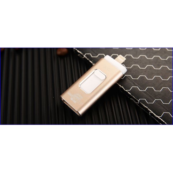 Curved Edge USB3.0 Pen Drive Lightning Android and USB Interface