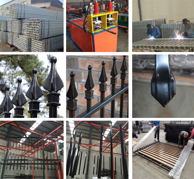Tubular Garrison Fence/ Australia Security Commerical Garrison Fence Panel/ Black Garrison Fence