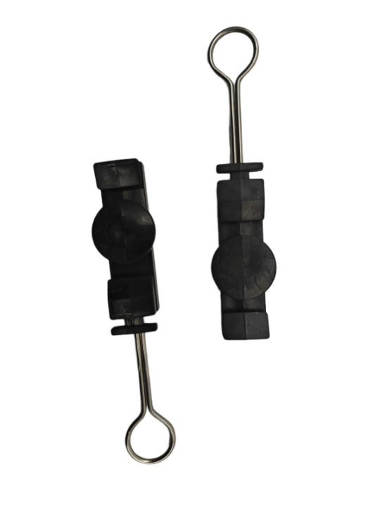 FTTH High Tension Flat Cable Tension Clamp XS-A11 with Anchor Clips ABS Plastic Open Hook