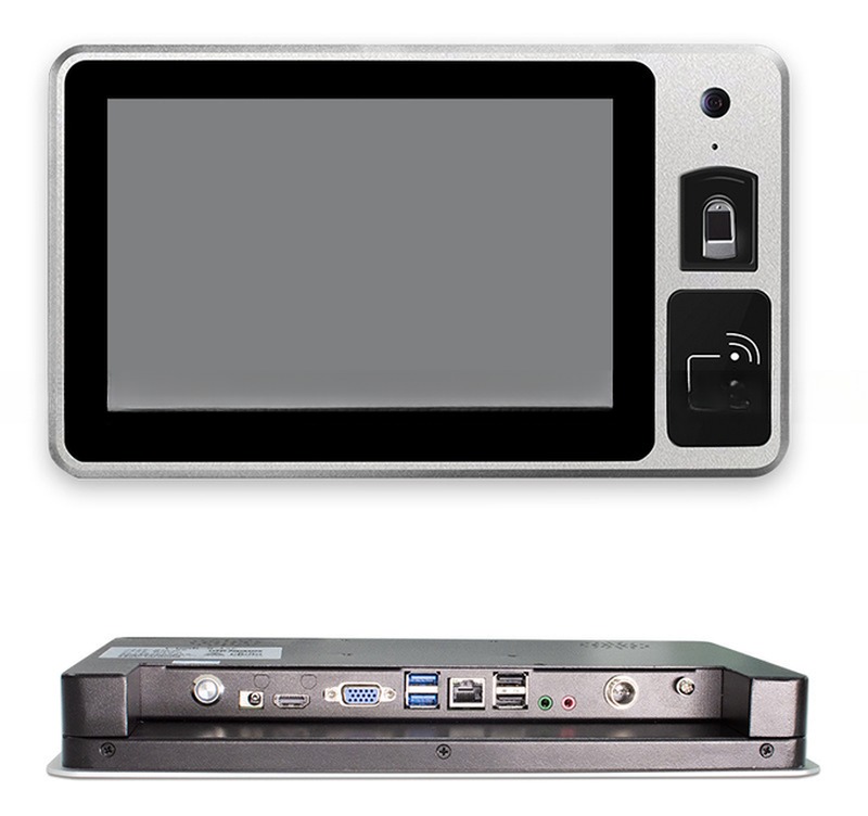 Industrial 10.1 Inch IPS Touchscreen Android PC Station With Webcam RFID NFC Reader MIC Fingerprint