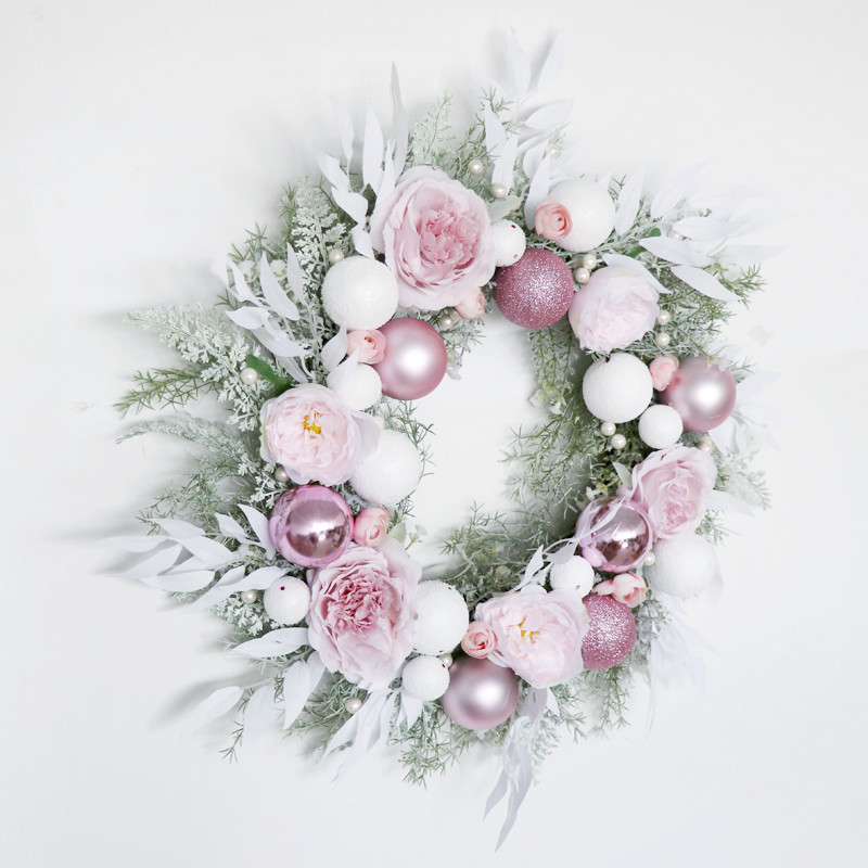 Factory wholesale Artificial Plant Artificial Grass Wreath Eucalyptus wreath For Hote