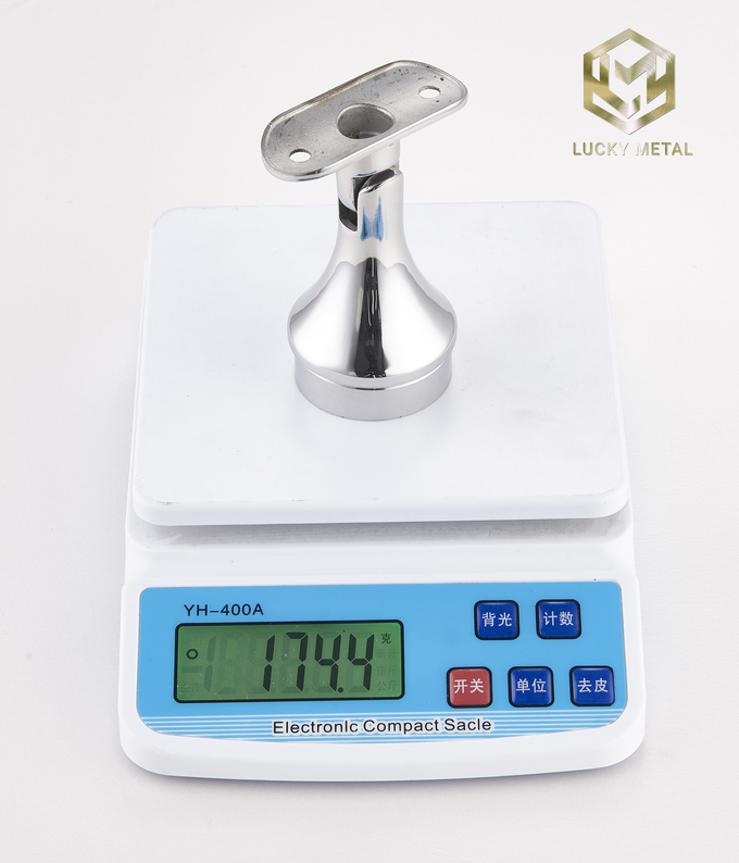 304 Stainless Steel Glass Accessories Fittings For Connecting Stair Railings 4
