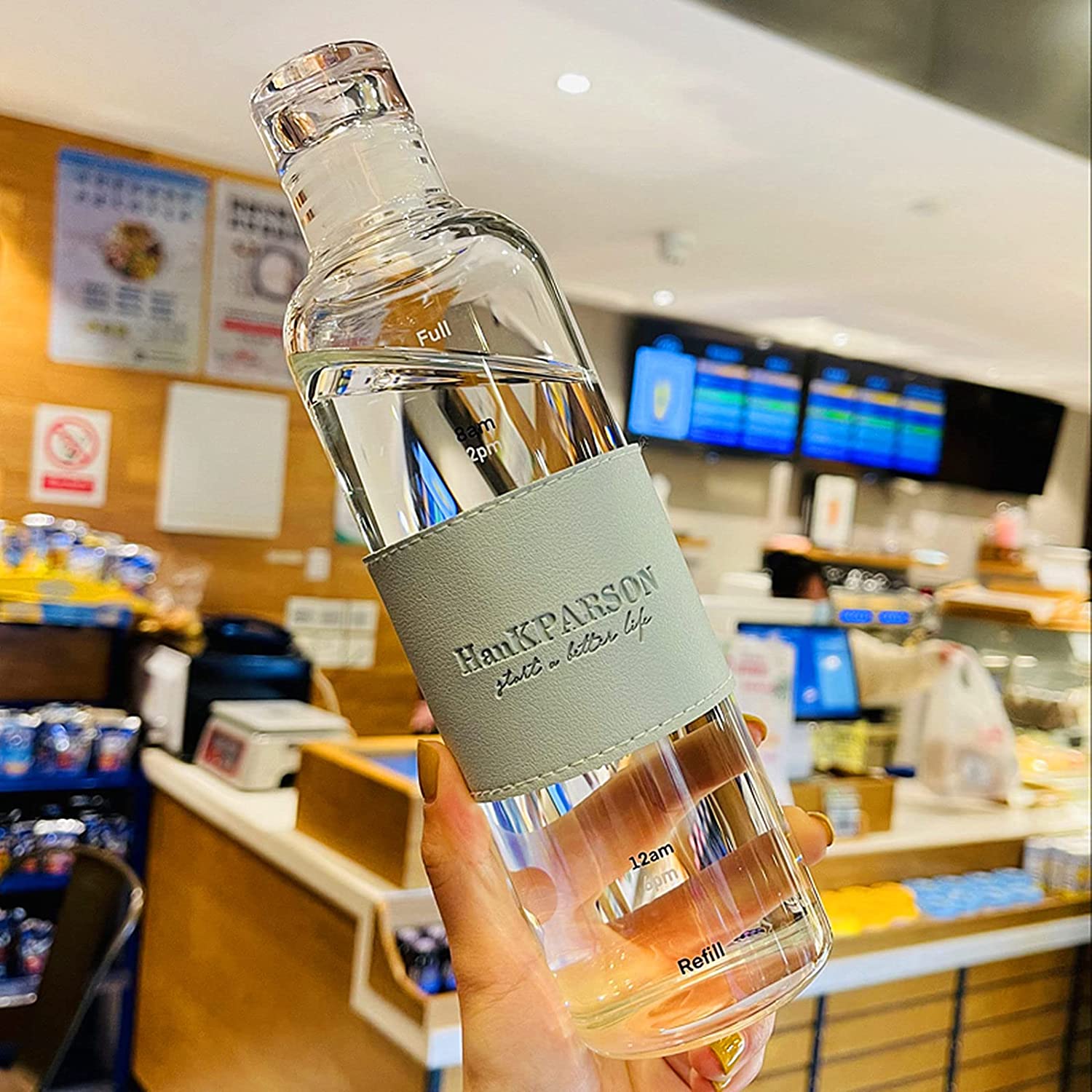 Round Glass Bottle for Transparent 750ml 700ml 500ml 250ml Mineral Water Container