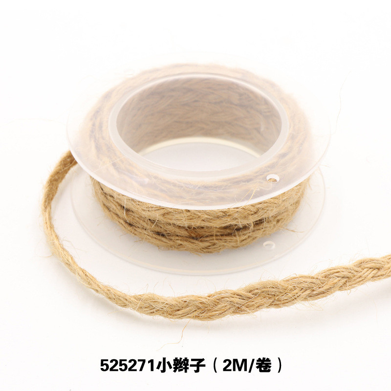 Garment Decoration Jute Rope Ribbon Gift Packing Wired Burlap Ribbon