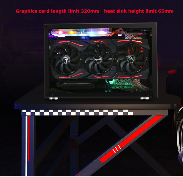 High Quality Full Mid Tower Desktop Gaming PC Computer Case Aluminum Gaming computer Game Machine Case Computer Chassis