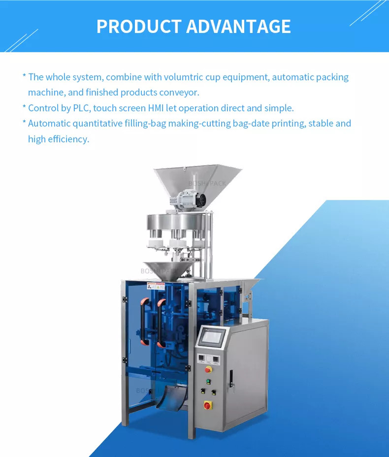 Seed Peanut Dried Nut Automatic Peanut Packing Machine With Volumetric Cup