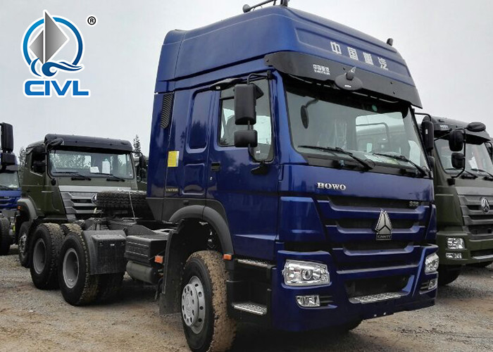 Euro II / Euro III Sinotruk 6 X 4 Tractor Truck Emission Standard Zz4257s3246v Understated Luxury