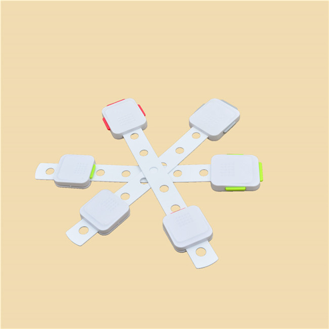 No Tools Needed Baby Safety Drawer Locks White Square Long Shape Easy To Install