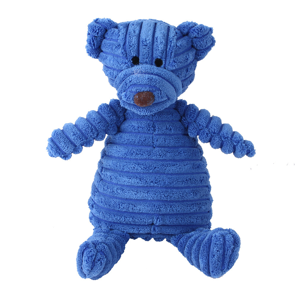 Rose Blue Brown Indestructible Dog Squeaky Toy Super Chewer Squeaky Toy For Cats