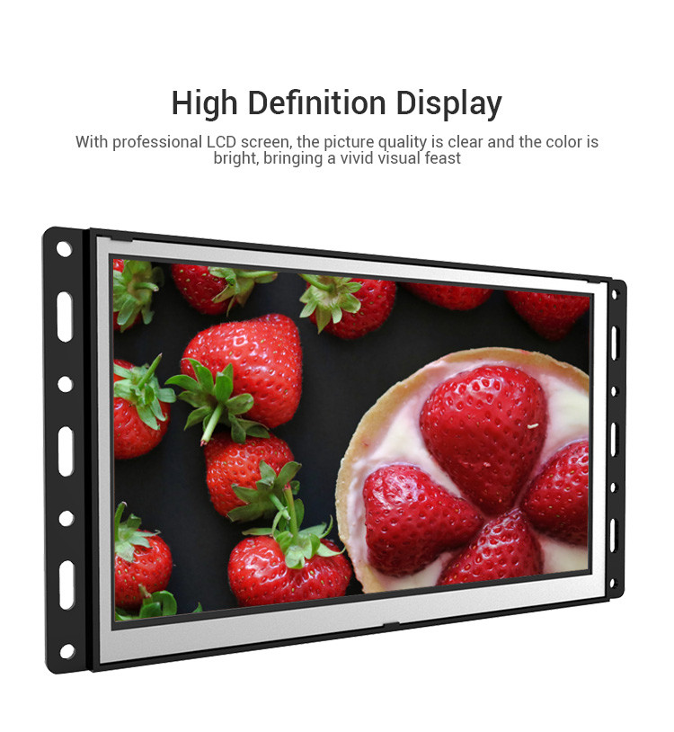 RK3566 LCD Advertising Screen Wifi 4G Ultra Thin Open Frame Interactive Digital Signage