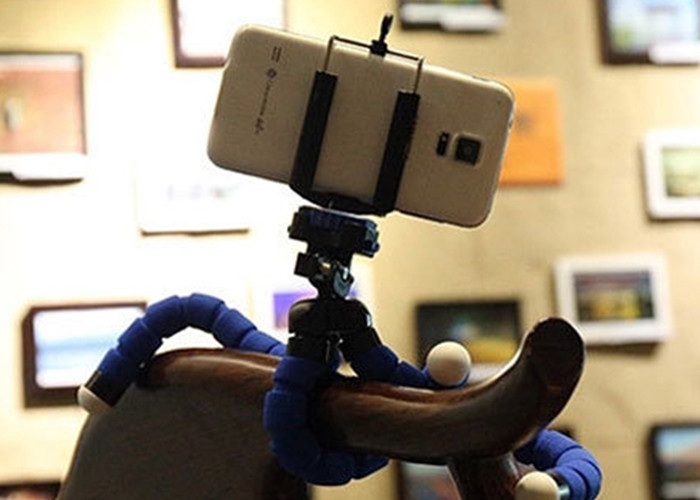 Sponge Octopus Tripod Universal Lazy Phone Holder Portable Camera Tripod with Phone Clip