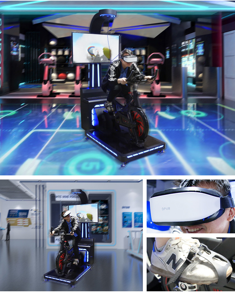 Sport Game Machine Small Size VR Bicycle Simulator