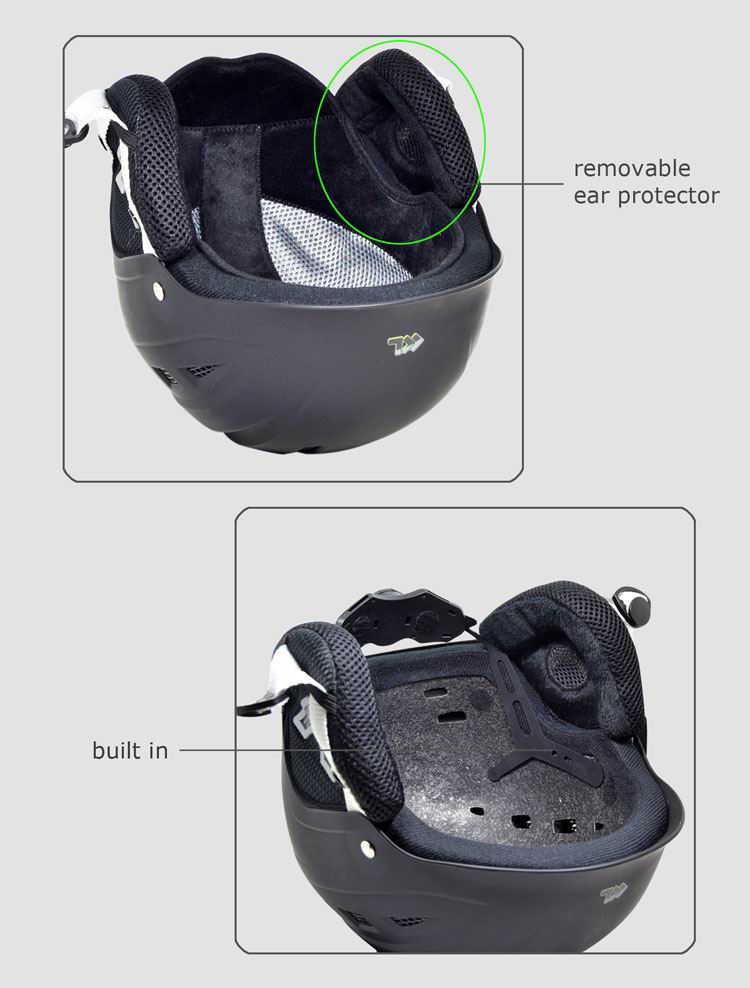ABS Snow Helmet With Visor SKI-12