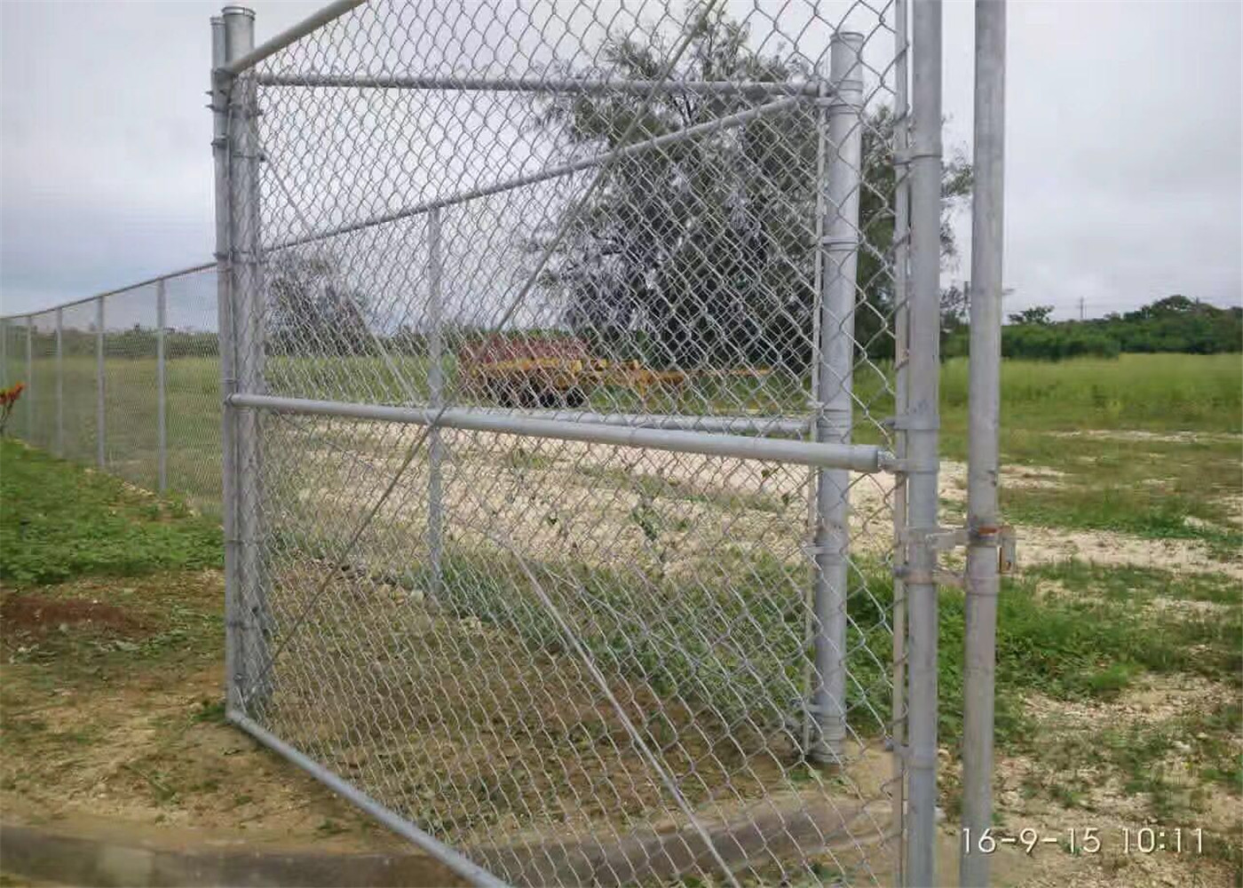 Chain link mesh fabric 1"x1"/25.4mmx25.4mm diameter 9GA/3.66mm 11GA/2.95mm High security for residnetial and Commerical
