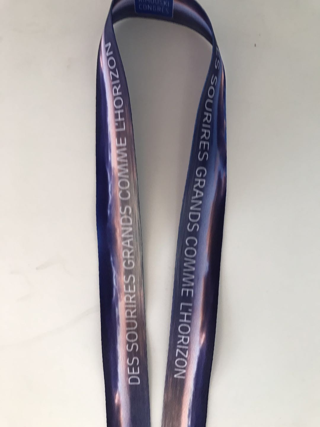 Promotion Neck Strap Dye Sublimation Lanyards For Card Holder , Black Color
