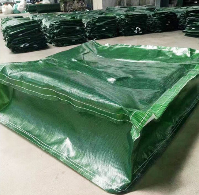 Waterproof 1*1*1m Woven Geotextile PET Gabion Bag ISO SGS