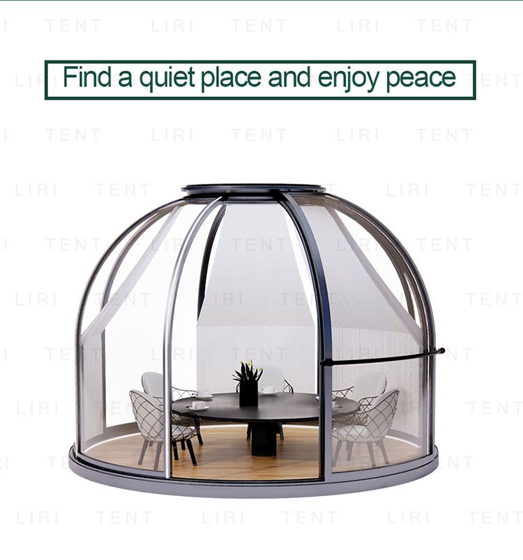 Outdoor 360 Degree Cystal PC Bubble Dome Tents Restaurant Igloo House