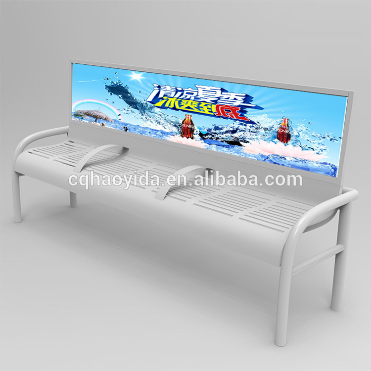Customized Anticorrosion 2070mm Metal Patio Bench